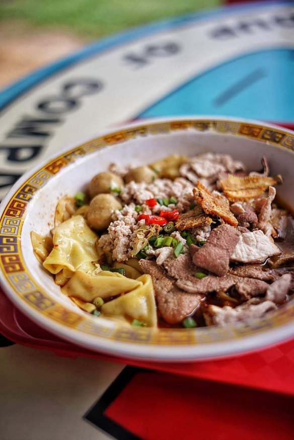 Tai Hwa Pork Noodle is a favourite hawker hangout featuring original recipes from the owner's father.