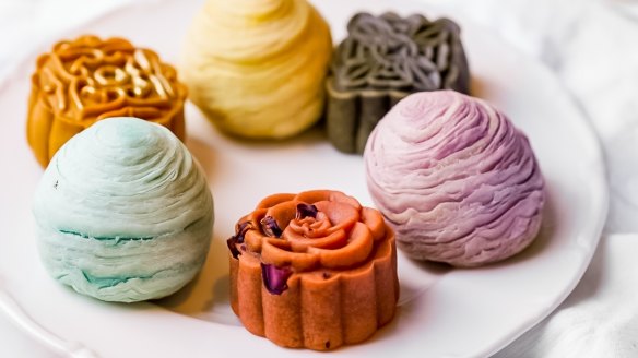 A selection of mooncakes from Melbourne bakery Raya.
