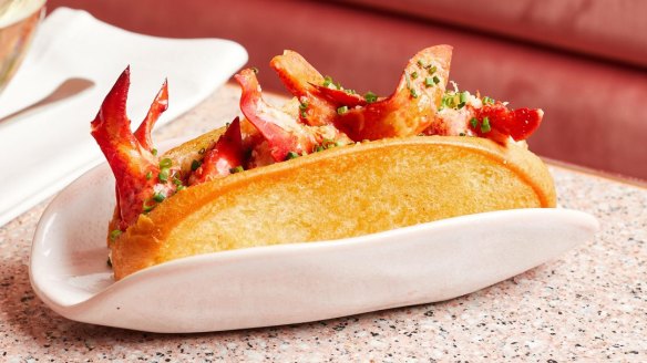 Treat yourself to a lobster roll from Pinchy's Champagne and Lobster Bar.