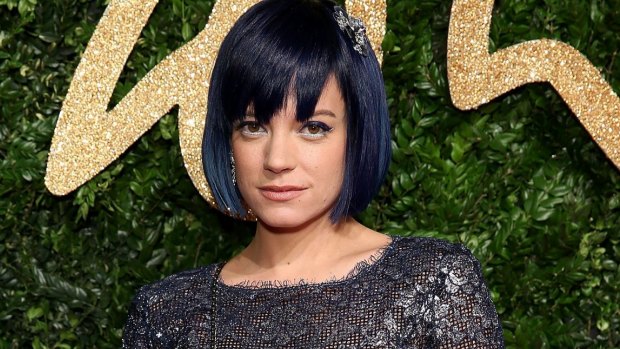 Vocal supporter of social rights: Lily Allen.