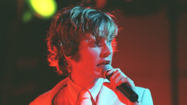Soulful melancholy: Beck performing in Sydney.