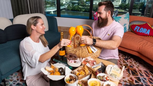 Enjoy a ginormous feast when you order W Brisbane's Feast Hamper.