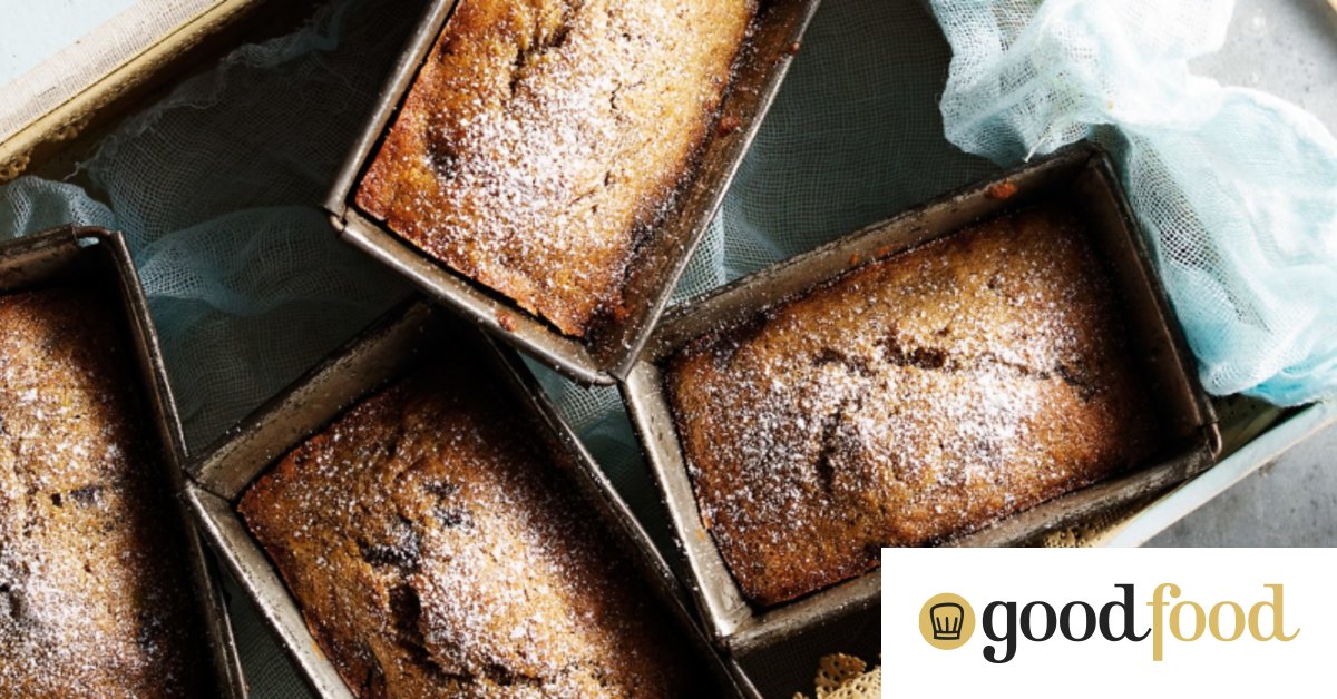 Mini chocolate and banana loaves