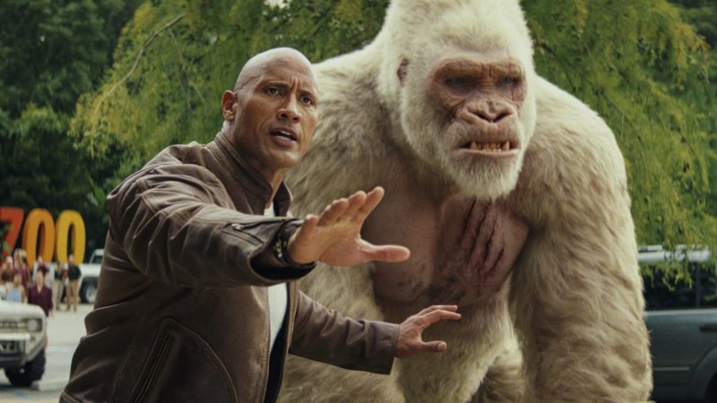 Rampage Review Fake Gorilla Makes A Monkey Of Dwayne Johnson S