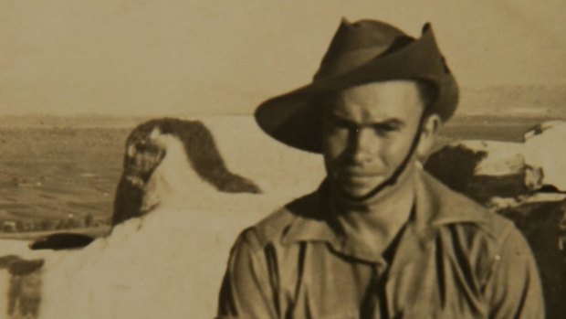 One of the last remaining Anzacs, Alf Carpenter. He fought in the battle of Crete in 1941.