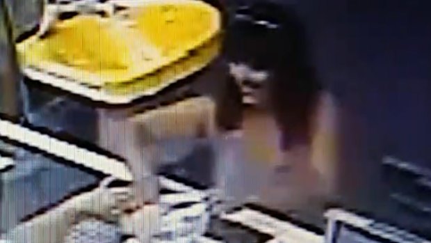 This woman allegedly used a stolen credit card.