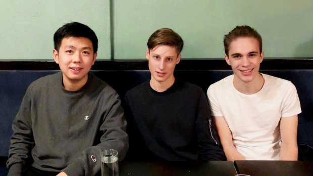"Eric [Tao, left], Ben, and Isaiah met in New York to not only discuss the details of the acquisition but also about the prospective future of the mobile app industry as a whole," HOLLA's Allen Loh says.