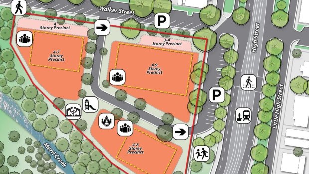 Preliminary government plans for the redevelopment of public housing in Northcote. 