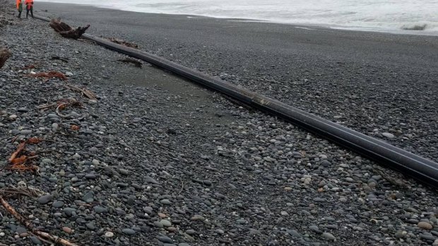 A mystery object has washed up on a New Zealand beach.