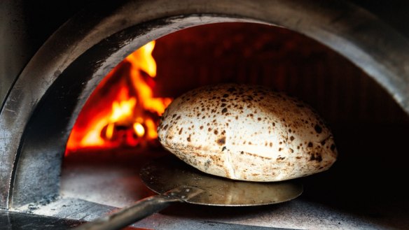 Lorne will get the signature puffed-up flatbread, pictured here at Totti's Rozelle.