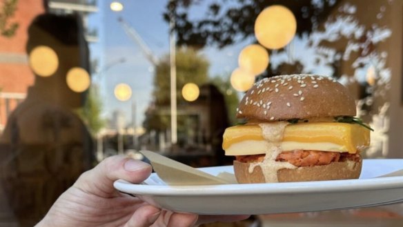 The tamago and cheddar milk bun is available on the weekend menu.