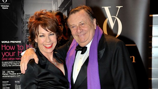  Kathy Lette and Barry Humphries in 2011.