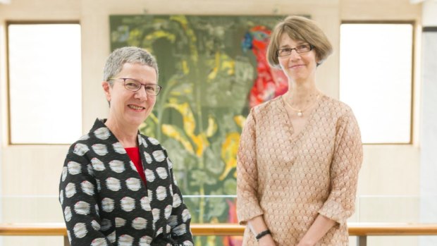 Director-General Anne-Marie Schwirtlich, and her newly announced replacement Marie-Louise Ayres (left).