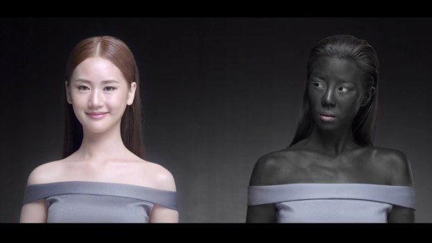 The Snowz ad has caused outrage even in Thailand where skin-whitening products are popular.