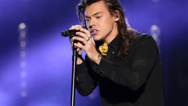 Harry Styles performs at the American Music Awards. 