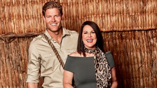 Hosts Chris Brown and Julia Morris.