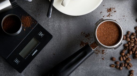 Douglas says to err to tamping a little heavier (right) when making espresso.