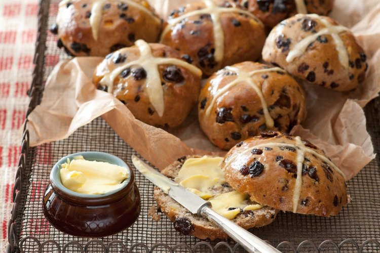 Hot cross buns.