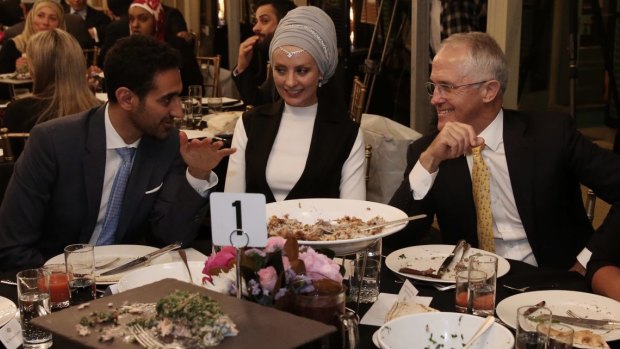 Senator Cory Bernardi is upset Prime Minister Malcolm Turnbull spent time with broadcaster Waleed Aly and his wife Susan Carland at Kirribilli House.