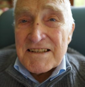 John Morison on his 90th birthday last year. He may never see his son again.