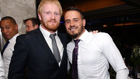Loyal: James Graham and Josh Reynolds will play for rival clubs next season.