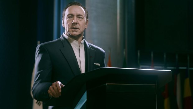Kevin Spacey turns in a great performance as the head of a private military company.