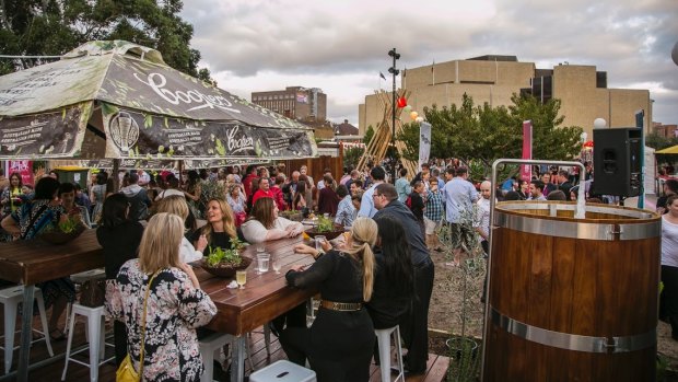 WAtoday's inaugural Night Noodle Markets at Perth Cultural Centre in 2015. 