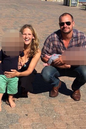 Tanja Ebert pictured with her husband Michael Burdon and their two children has been missing since last week. 