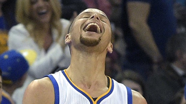 Injured again: Steph Curry has injured himself again as the Golden State Warriors ran riot over the Houston Rockets.