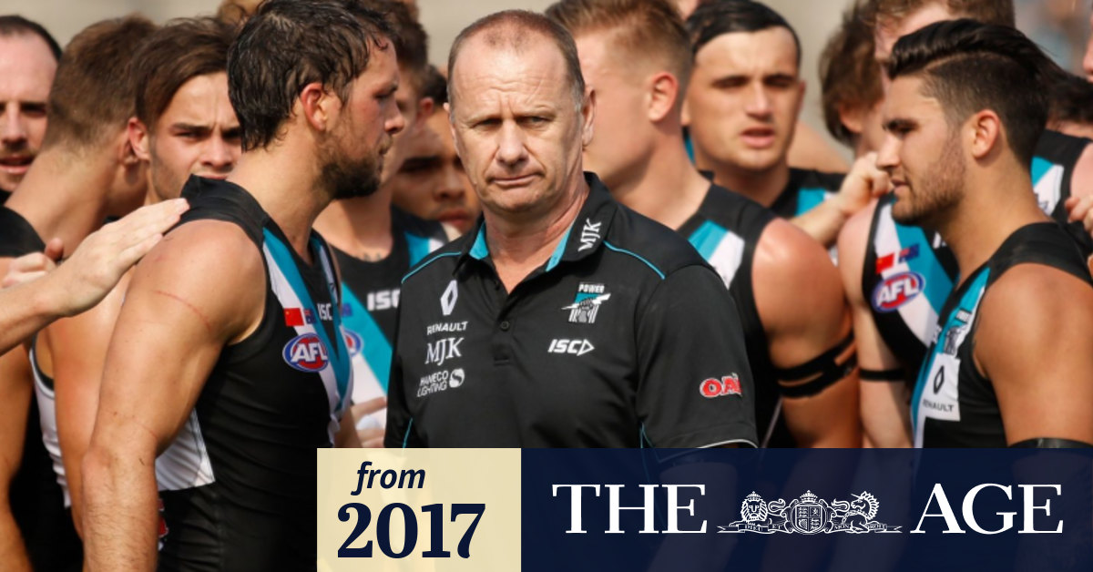 Life Teaches Port Adelaide Coach Ken Hinkley A Brutal Lesson