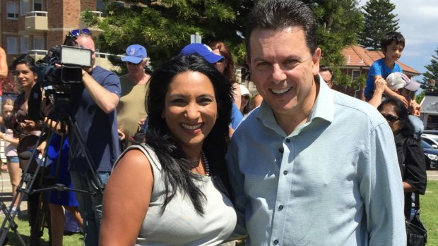 Marie Rowland and Nick Xenophon.