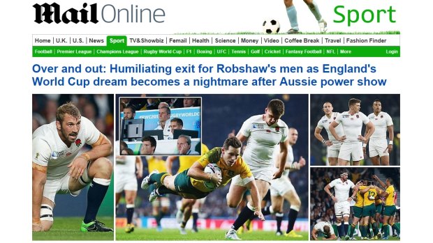 Humiliating: The Daily Mail Online on October 4, 2015.