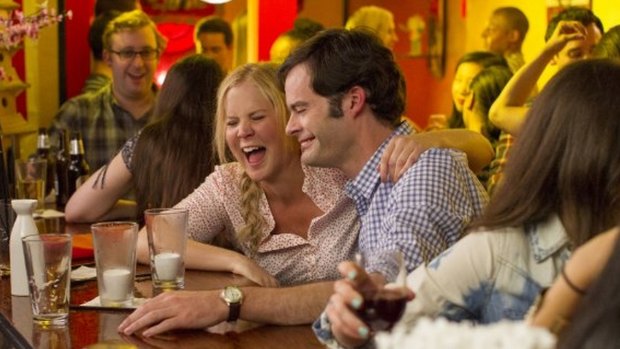 Schumer and Bill Hader in <i>Trainwreck</i>.