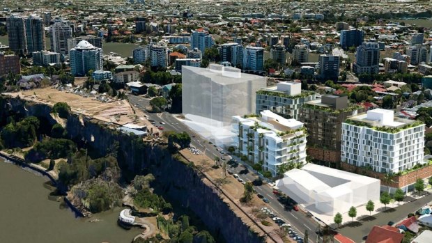 The proposed development would front both River Terrace and Main Street in Kangaroo Point.
