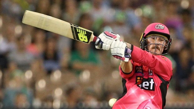 Stand and deliver: Nic Maddinson goes long against the Stars.