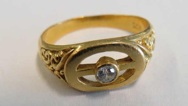 One of hundreds of items of stolen jewelery whose owner is currently unknown. 