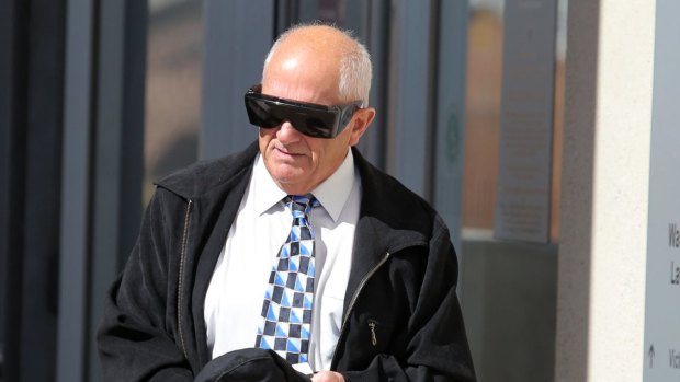  Edward Mamo  leaves Warrnambool Courthouse after an earlier hearing.