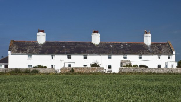 Coastguard cottages, St Aldhelm's head, Dorset.