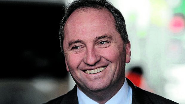 Forced relocation:  Deputy Prime Minister Barnaby Joyce.