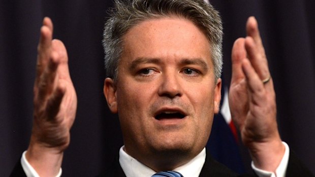 Mathias Cormann has been negotiating with the Senate crossbench on company tax rates. 