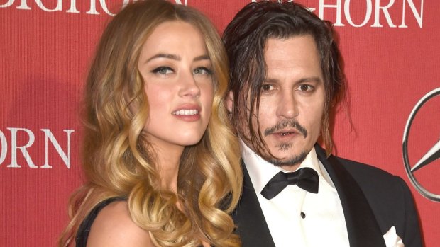 Amber Heard and Johnny Depp in early 2016.