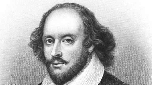A sketch of William Shakespeare.