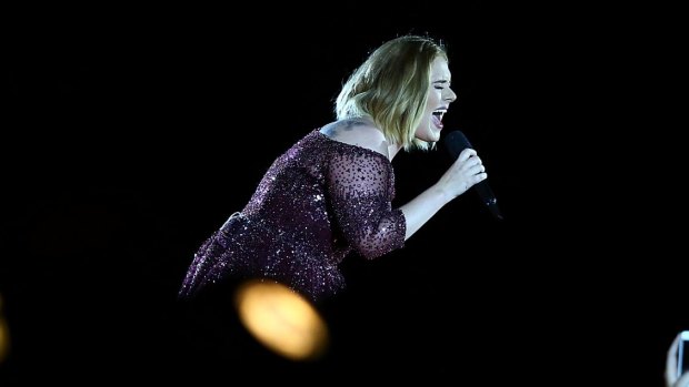 Adele opening her Australian tour in Perth.