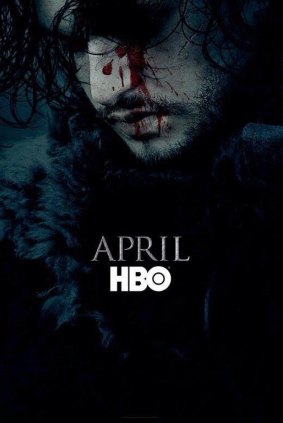 Jon Snow as seen in a <i>Game of Thrones</i> season six poster released by HBO.