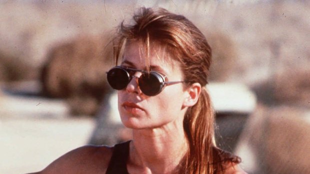 Linda Hamilton in <i>Terminator 2: Judgment Day</i>.