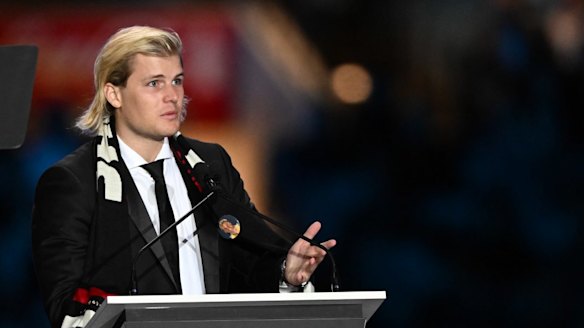 Jackson Warne said he would miss the simple fun he had with his father.
“It feels just like yesterday that we were looking at each other’s cards playing poker and eating pizza while watching the Saints,” Jackson said. “In one of the first games of cricket I ever played, you told me, ‘Just go out there and have fun because when you’re happy, good things will happen.’ So that was the mindset I had for that game. I ended up taking a hat-trick and that’s a memory I will never forget.”