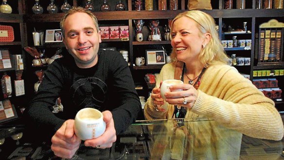 Tom and Lilly Haikin introduced Max Brenner cafes to Australia.