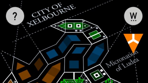 Troy Innocent's Wayfinder Live  provides clues to 16 abstract codes around Melbourne.