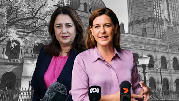 Queensland Premier Annastacia Palaszczuk and Opposition Leader Deb Frecklington.