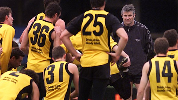 Frawley during his days coaching Richmond.